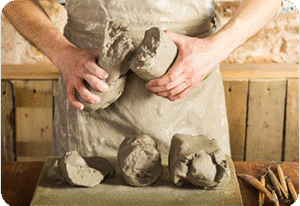 Getrockneter Ton