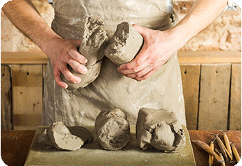 Getrockneter Ton